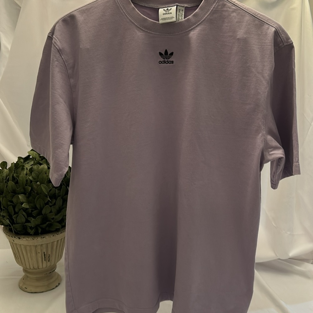 ADIDAS LAVENDER LOGO T-SHIRT